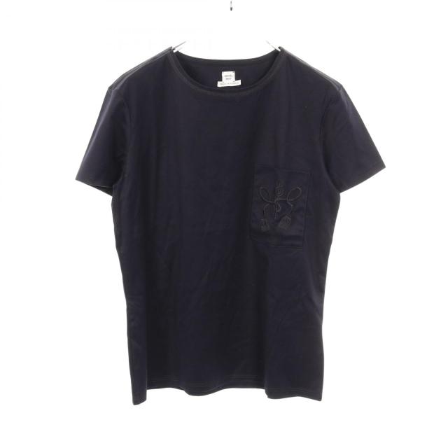 エルメス HERMES カットソー 衣料品 トップス コットン レディース ネイビー系 86-7604 【中古】