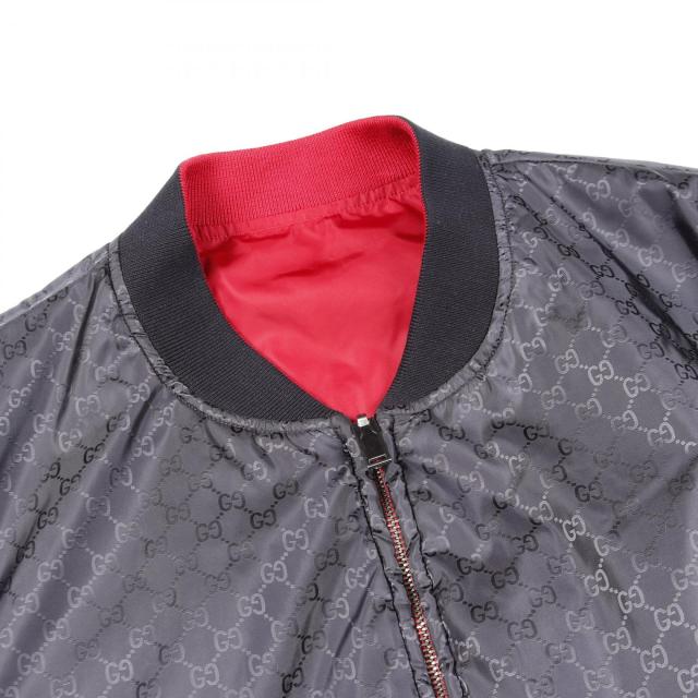 グッチ GUCCI GG柄 ブルゾン 衣料品 アウター ナイロン メンズ レッド