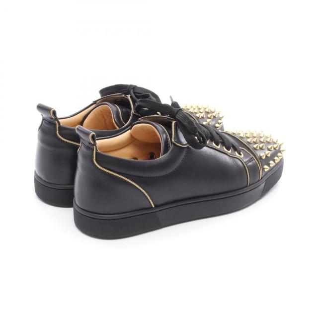 未使用美品✨ルブタン　スパイクエナメルレザーシューズ　黒　37 1/2 クリスチャンルブタン Christian Louboutin LOUIS JUNIOR SPIKES