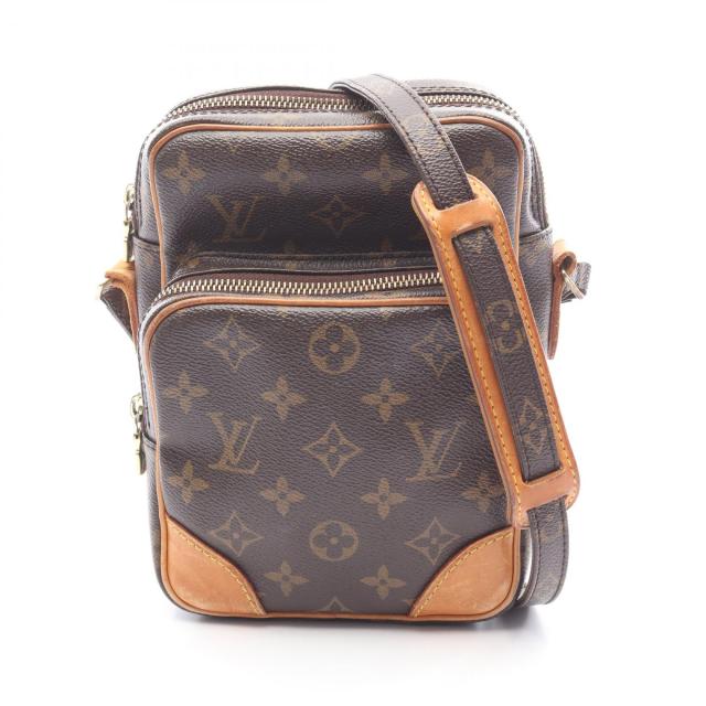 ルイ・ヴィトン LOUIS VUITTON アマゾン ショルダーバッグ バッグ PVCコーティングキャンバス レザー モノグラム レディース ブラウン系 M45236 【中古】