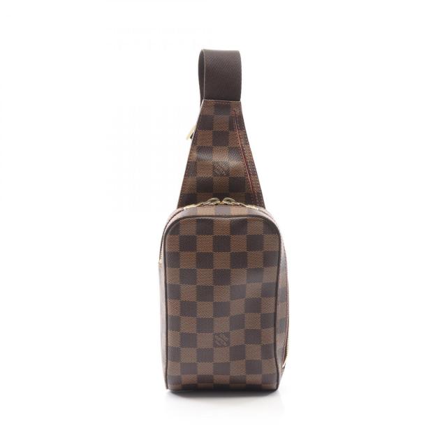 ルイ・ヴィトン LOUIS VUITTON ジェロニモス ウエストバッグ ボディバッグ バッグ PVCコーティングキャンバス ダミエ メンズ レディース ブラウン系 N51994 【中古】
