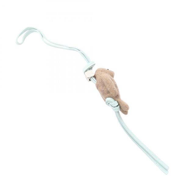 ロエベ LOEWE チャーム アクセサリー レザー フェルト レディース ブルー系 / ブラウン系 【中古】