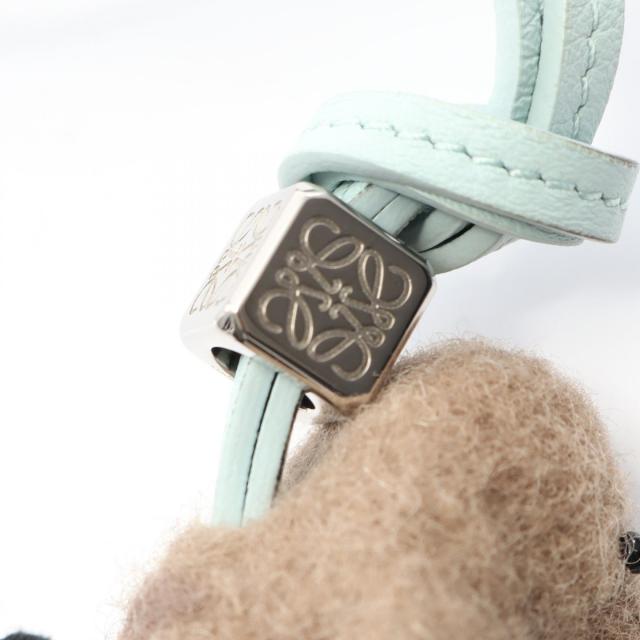 ロエベ LOEWE チャーム アクセサリー レザー フェルト レディース ブルー系 / ブラウン系 【中古】