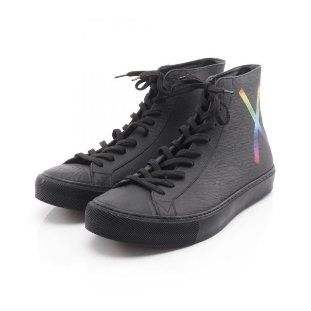 ルイ・ヴィトン LOUIS VUITTON タトゥーライン スニーカー 靴 レザー メンズ ブラック系 / マルチカラー 【中古】