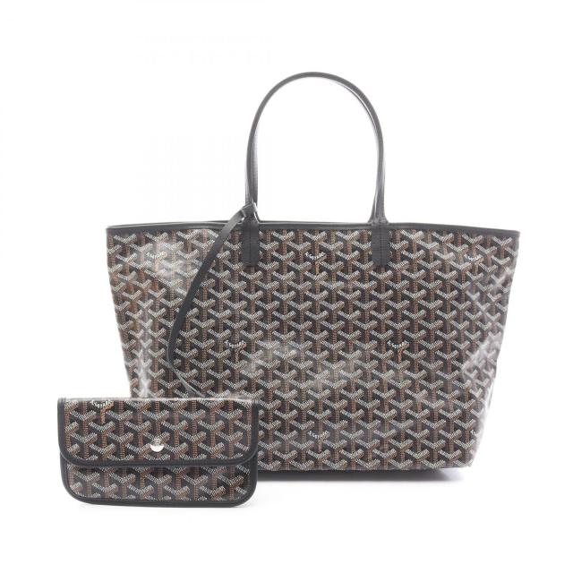 ゴヤール GOYARD サンルイPM トートバッグ バッグ PVCコーティングキャンバス レザー レディース ブラック系 / マルチカラー ADM120231 【中古】