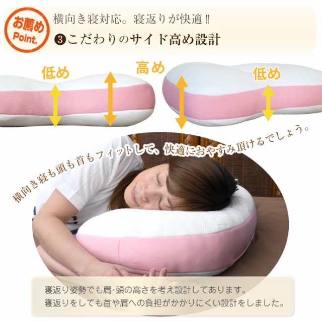 整体師が勧める横寝まくら 低反発ウレタンチップ枕 枕 整体 まくら