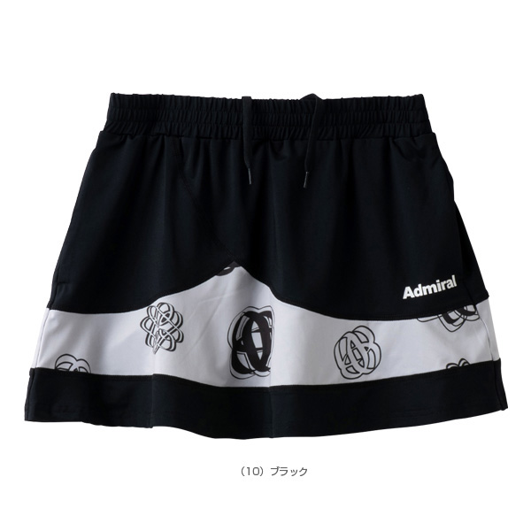 [アドミラル(Admiral) テニス・バドミントンウェア（レディース）]グラフィックペプラムフレアスコート／レディース（ATLA310）の通販は