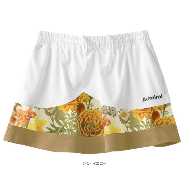[アドミラル(Admiral) テニス・バドミントンウェア（レディース）]グラフィックペプラムフレアスコート／レディース（ATLA310）の通販は