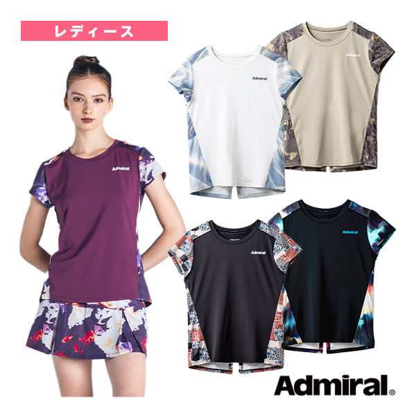 [アドミラル(Admiral) テニスウェア（レディース）]バックスリットグラフィックTEE／レディース（ATLA431）