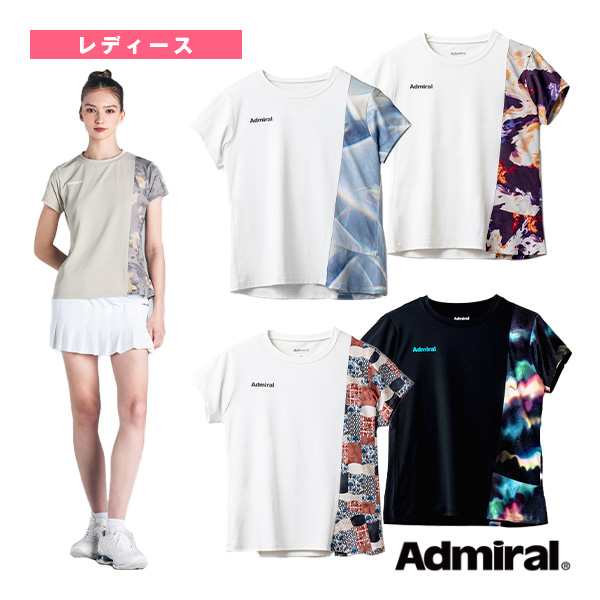 [アドミラル(Admiral) テニスウェア（レディース）]グラフィックアシメスラッシュTEE／レディース（ATLA432）