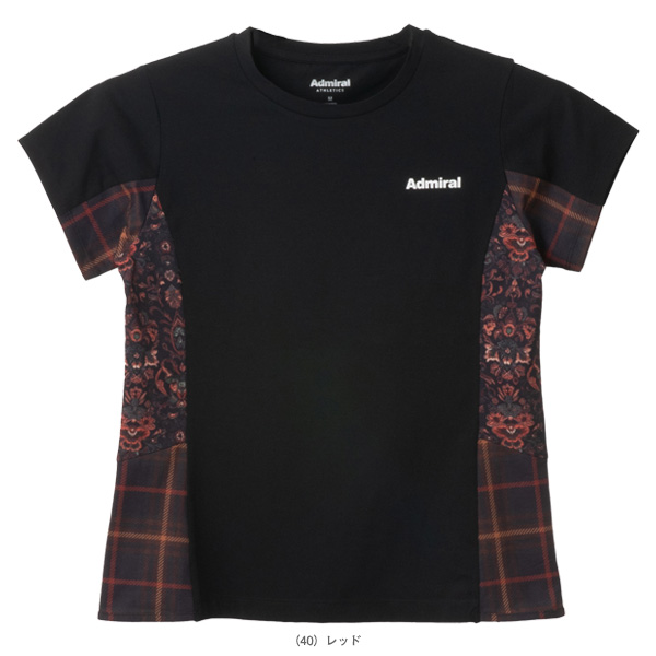 Admiral フロントピンタックTEE ATLA543ブラック　Sサイズ Admiral フロントピンタックTEE ATLA543ブラック Sサイズ アドミラル