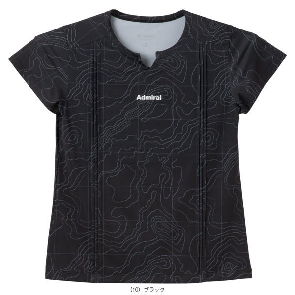 [アドミラル(Admiral) テニスウェア（レディース） ]ピンタックフルグラフィックTシャツ レディース ATLA601_1