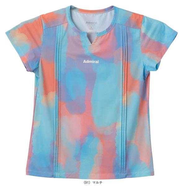 [アドミラル(Admiral) テニスウェア（レディース） ]ピンタックフルグラフィックTシャツ レディース ATLA601_5