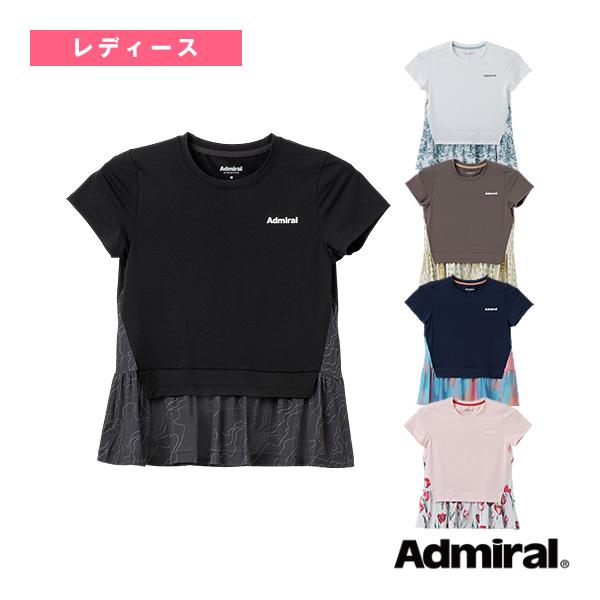 [アドミラル(Admiral) テニスウェア（レディース） ]フェイクレイヤーヘムグラフィックTシャツ レディース ATLA603
