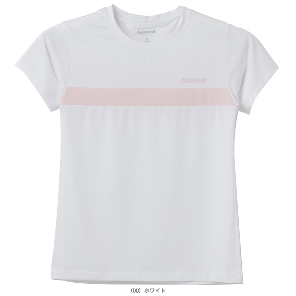 [アドミラル(Admiral) テニスウェア（レディース） ]ナローフロントラインTシャツ レディース ATLA608_1