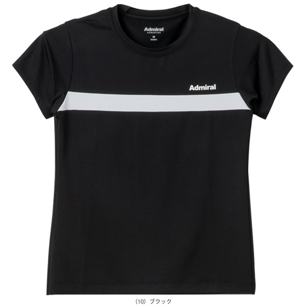 [アドミラル(Admiral) テニスウェア（レディース） ]ナローフロントラインTシャツ レディース ATLA608_2