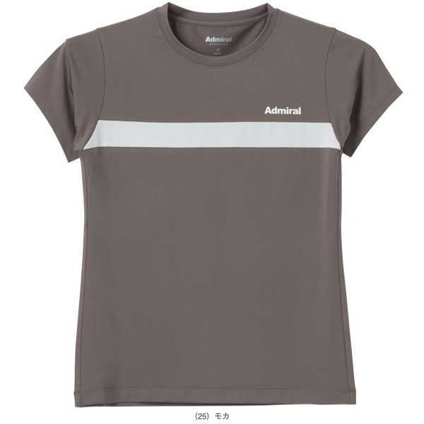 [アドミラル(Admiral) テニスウェア（レディース） ]ナローフロントラインTシャツ レディース ATLA608_3