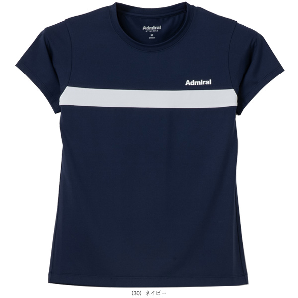 [アドミラル(Admiral) テニスウェア（レディース） ]ナローフロントラインTシャツ レディース ATLA608_4