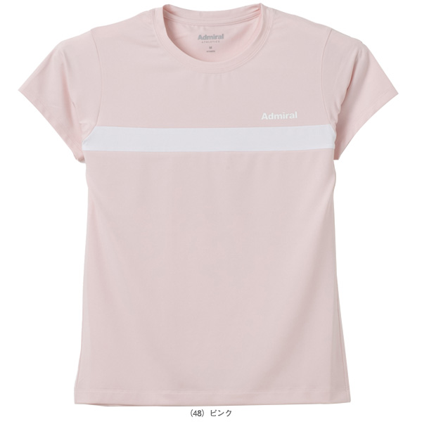 [アドミラル(Admiral) テニスウェア（レディース） ]ナローフロントラインTシャツ レディース ATLA608_5