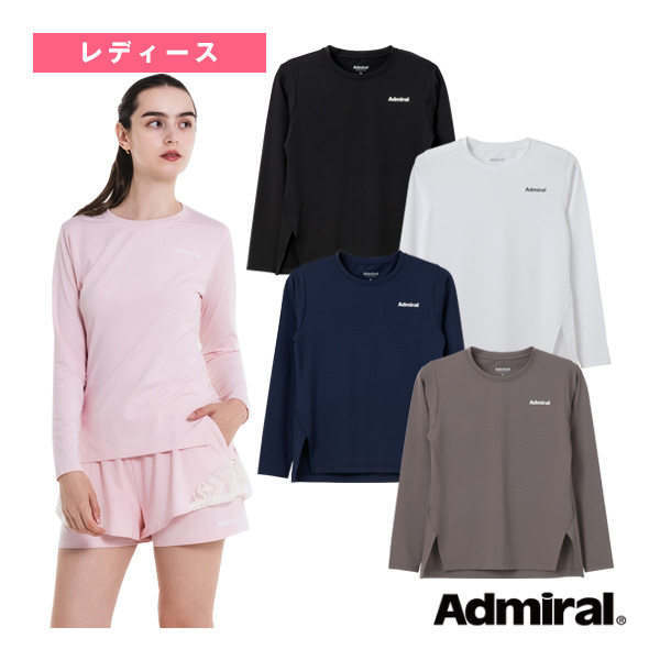 [アドミラル(Admiral) テニスウェア（レディース） ]サイドスリットヘムロングスリーブ Tシャツ レディース ATLA611
