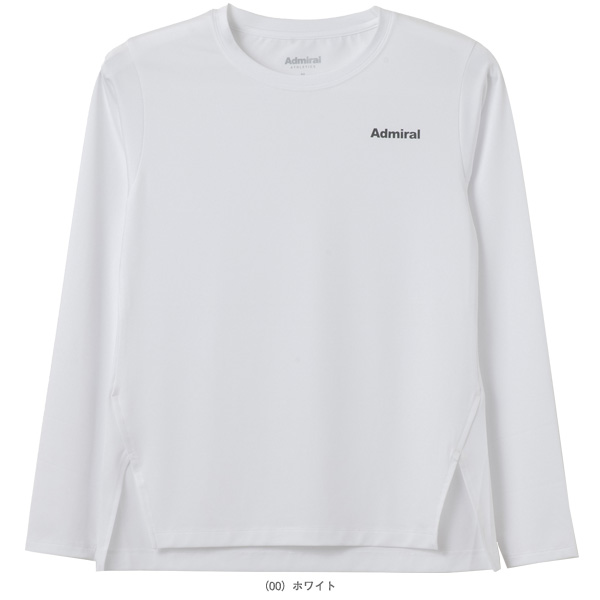 [アドミラル(Admiral) テニスウェア（レディース） ]サイドスリットヘムロングスリーブ Tシャツ レディース ATLA611_1