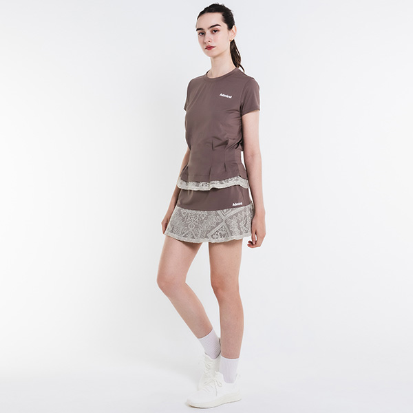 [アドミラル(Admiral) テニスウェア（レディース） ]レースヘムタックフレアTシャツ レディース ATLA615_11
