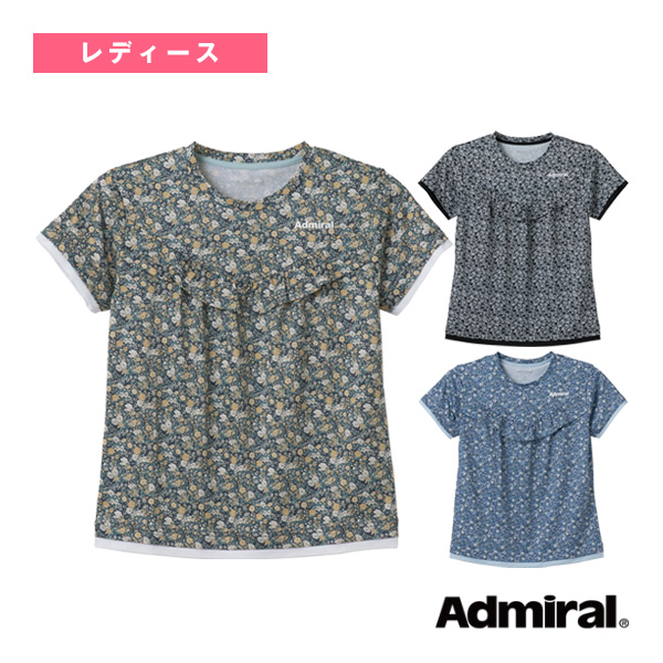 [アドミラル(Admiral) テニスウェア（レディース） ]リバティプリントギャザーTシャツ レディース ATLA618