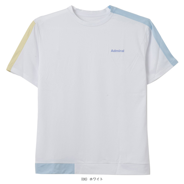 [アドミラル(Admiral) テニスウェア（メンズ/ユニ） ]カラーアソートブロッキングTシャツ メンズ ATMA608_1