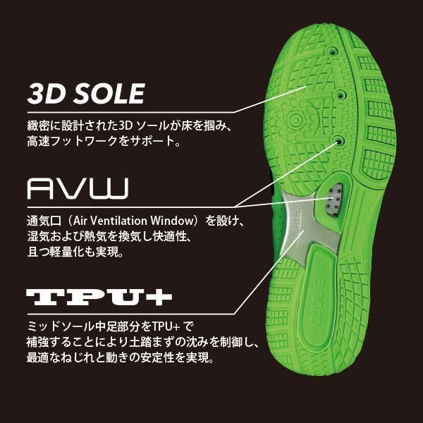 [アンドロ 卓球シューズ ]クロスステッププロ CROSS STEP PRO ユニセックス 350023018_3