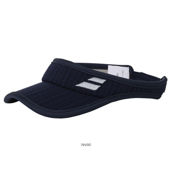 バボラテニスウェア白MシャツブルーMスコートバイザー Babolat