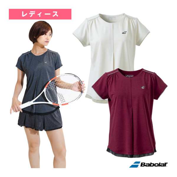 [バボラ テニスウェア（レディース）]VS RANGE／半袖ゲームシャツ／VS SHORT SLEEVE SHIRT／レディース（BWG4370）