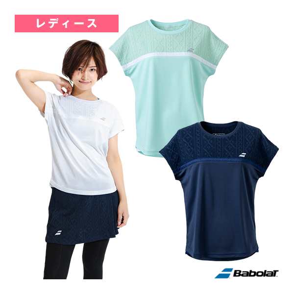 [バボラ テニスウェア（レディース）]PURE RANGE／半袖シャツ／PURE SHORT SLEEVE SHIRT／レディース（BWG4375）