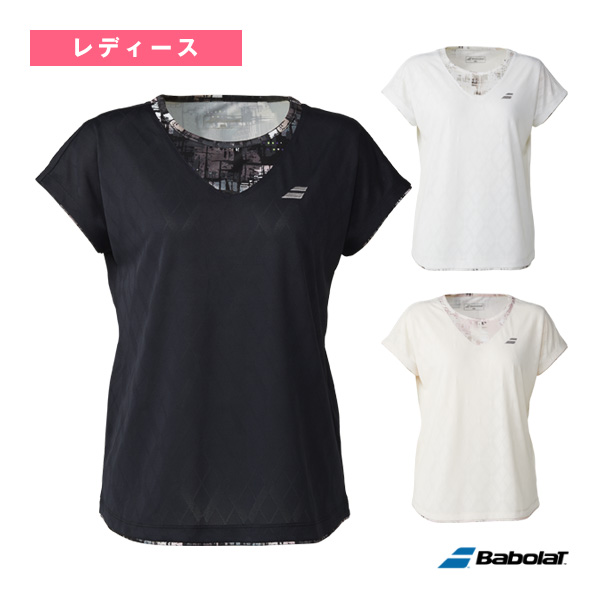 [バボラ テニスウェア（レディース）]ピュア ショートスリーブシャツ／PURE SHORT SLEEVE SHIRT／ルーズフィット／レディース（BWG5324）の通販は 7,761円