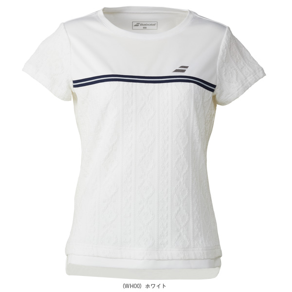 [バボラ テニスウェア（レディース）]ピュア ショートスリーブシャツ／PURE SHORT SLEEVE SHIRT／レディース（BWG5325）の通販は