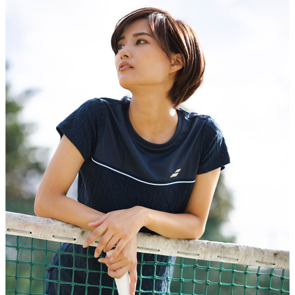 [バボラ テニスウェア（レディース）]ピュア ショートスリーブシャツ／PURE SHORT SLEEVE SHIRT／レディース（BWG5325）の通販は