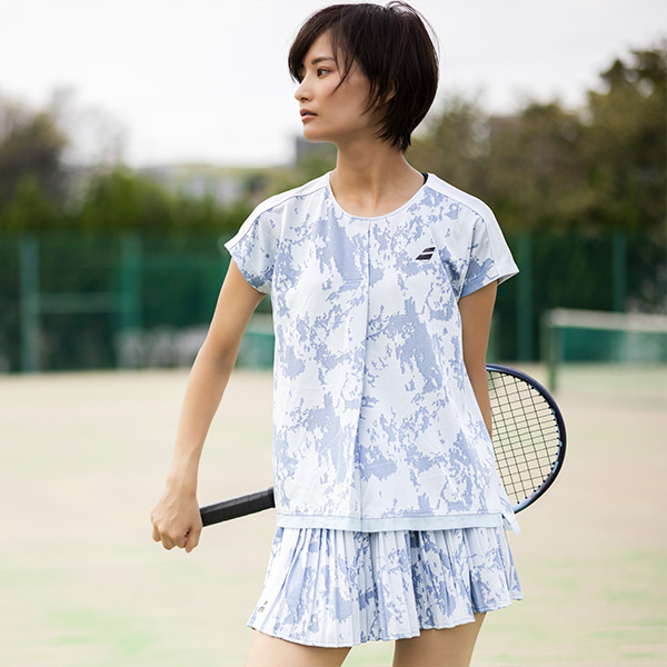 [バボラ テニスウェア（レディース） ]プレイレンジ 半袖シャツルーズフィット PLAY SHORT SLEEVE SHIRT LOOSE FIT レディース BWG6321_10