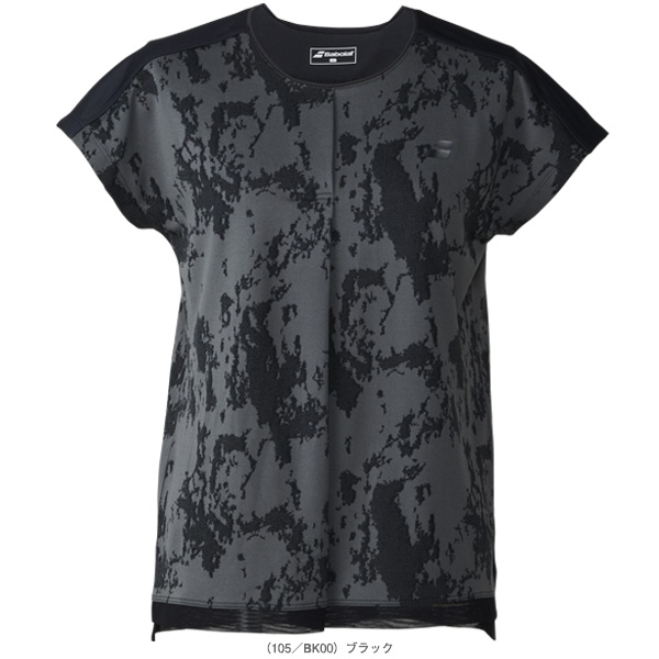 [バボラ テニスウェア（レディース） ]プレイレンジ 半袖シャツルーズフィット PLAY SHORT SLEEVE SHIRT LOOSE FIT レディース BWG6321_1