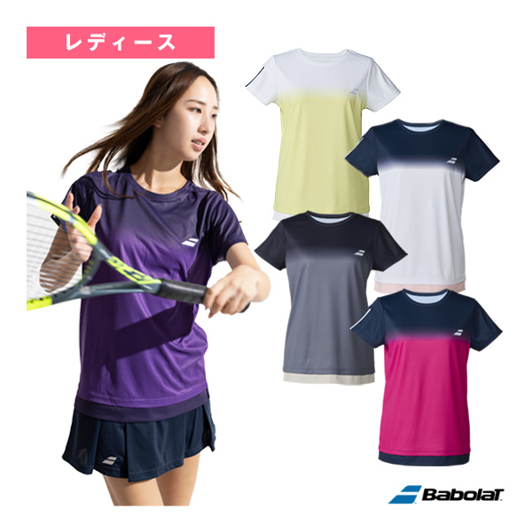 [バボラ テニスウェア（レディース） ]クラブレンジ 半袖シャツ CLUB SHORT SLEEVE SHIRT レディース BWG6330C