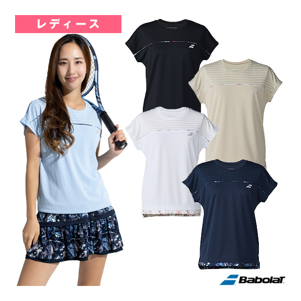 [バボラ テニスウェア（レディース） ]クラブレンジ 半袖シャツ ルーズフィット CLUB SHORT SLEEVE SHIRT LOOSE FIT レディース BWG6331C