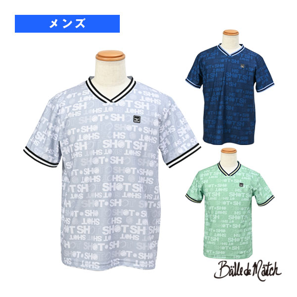 [バルデマッチ テニスウェア（メンズ/ユニ）]グラフィックゲームシャツ／メンズ（BDM-E1101）