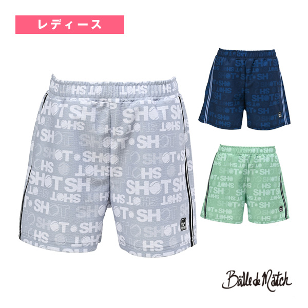 [バルデマッチ テニスウェア（レディース）]グラフィックショートパンツ／レディース（BDM-E1203）