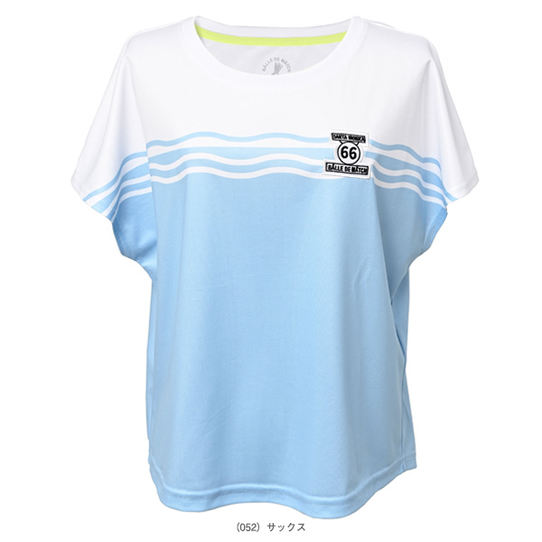 [バルデマッチ テニスウェア（レディース） ]ウエーブデザインTシャツ レディース BDM-F1205_2