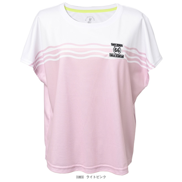 [バルデマッチ テニスウェア（レディース） ]ウエーブデザインTシャツ レディース BDM-F1205_3