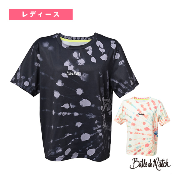 [バルデマッチ テニスウェア（レディース） ]サークルプリントTシャツ レディース BDM-F1210