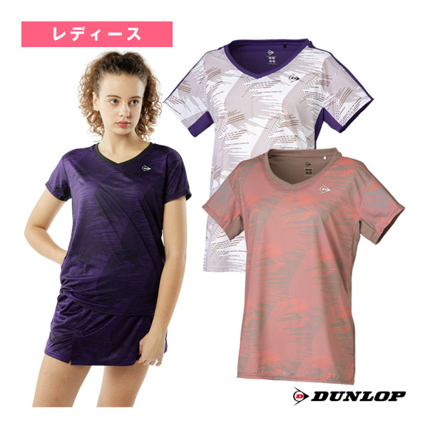 [ダンロップ テニスウェア（レディース）]ゲームシャツ レディース DAP-1522Wの通販は