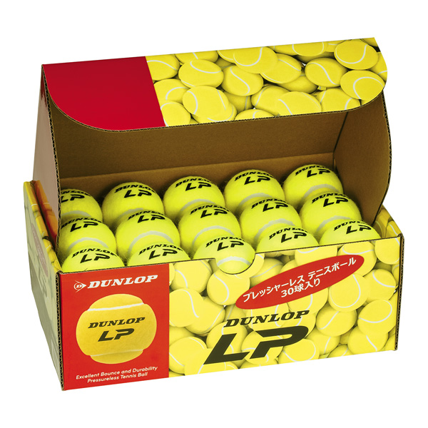 [ダンロップ テニスボール]DUNLOP LP プレッシャーレステニスボール 『30球入×4箱』 DLP30BOX_1