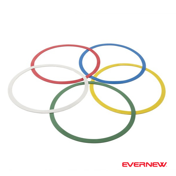 [エバニュー オールスポーツトレーニング用品 ]ビッグラバーリング5色組 ETE097
