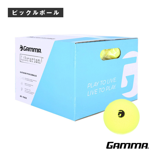 [ガンマ ピックルボールボール ]ライブラリアン フォームボール LIBRARIAN FOAM BALL 48P 48個入 1E805869