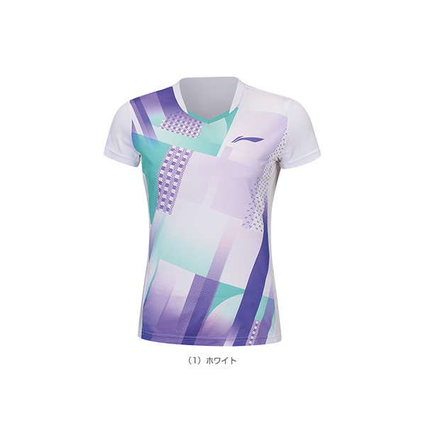 リーニン　バドミントン　ゲームシャツ　Oサイズ　白 楽天市場】LI-NING AAYN005 ゲームシャツ(ユニ/メンズ