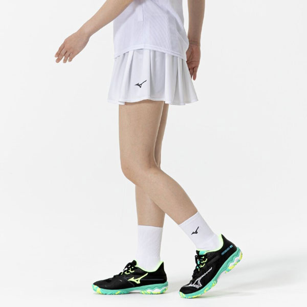 新品未使用Mizuno ミズノテニスウェア上下セット　シャツXL 、スカートXL ミズノ テニスウェア（レディース）]スカート レディース